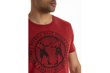 Koszulka Pit Bull Denim Washed Vintage Boxing '21 - Bordowa