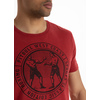 Koszulka Pit Bull Denim Washed Vintage Boxing '21 - Bordowa