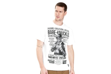 Koszulka Pit Bull Garment Washed Bare-Knuckle '21 - Biała
