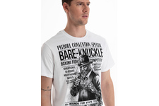 Koszulka Pit Bull Garment Washed Bare-Knuckle '21 - Biała