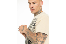 Koszulka Pit Bull Garment Washed Bare-Knuckle '21 - Piaskowa