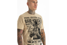 Koszulka Pit Bull Garment Washed Bare-Knuckle '21 - Piaskowa
