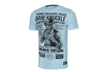 Koszulka Pit Bull Garment Washed Bare-Knuckle '21 - Błękitna