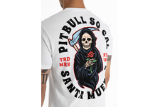 Koszulka Pit Bull Garment Washed Santa Muerte '21 - Biała