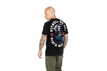 Koszulka Pit Bull Garment Washed Santa Muerte '21 - Czarna