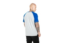 Koszulka Pit Bull Garment Washed Raglan Small Logo '21 - Szara/Niebieska