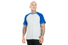 Koszulka Pit Bull Garment Washed Raglan Small Logo '21 - Szara/Niebieska