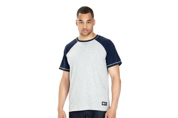 Koszulka Pit Bull Garment Washed Raglan Small Logo '21 - Szara/Granatowa