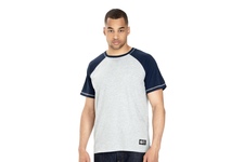 Koszulka Pit Bull Garment Washed Raglan Small Logo '21 - Szara/Granatowa