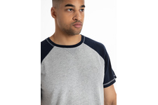 Koszulka Pit Bull Garment Washed Raglan Small Logo '21 - Szara/Granatowa
