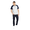 Koszulka Pit Bull Garment Washed Raglan Small Logo '21 - Szara/Granatowa