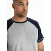Koszulka Pit Bull Garment Washed Raglan Small Logo '21 - Szara/Granatowa