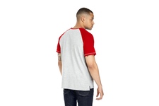 Koszulka Pit Bull Garment Washed Raglan Boxing '21 - Szara/Czerwona