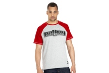 Koszulka Pit Bull Garment Washed Raglan Boxing '21 - Szara/Czerwona