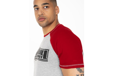 Koszulka Pit Bull Garment Washed Raglan Boxing '21 - Szara/Czerwona