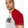 Koszulka Pit Bull Garment Washed Raglan Boxing '21 - Szara/Czerwona