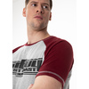 Koszulka Pit Bull Garment Washed Raglan Boxing '21 - Szara/Bordowa
