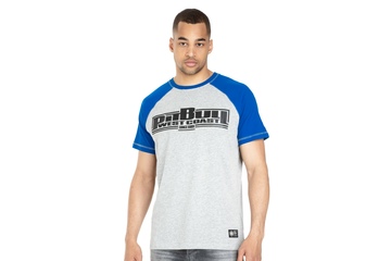 Koszulka Pit Bull Garment Washed Raglan Boxing '21 - Szara/Niebieska