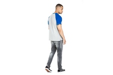 Koszulka Pit Bull Garment Washed Raglan Boxing '21 - Szara/Niebieska