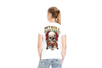 Koszulka damska Pit Bull Santa Muerte '21 - Biała