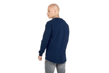 Koszulka z długim rękawem Pit Bull Spandex Small Logo '21 - Granatowa