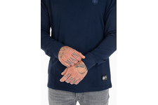 Koszulka z długim rękawem Pit Bull Spandex Small Logo '21 - Granatowa