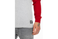 Koszulka z długim rękawem Pit Bull Garment Washed Raglan California '21 - Szara/Czerwona