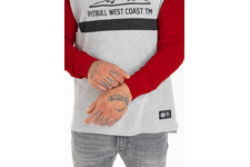 Koszulka z długim rękawem Pit Bull Garment Washed Raglan California '21 - Szara/Czerwona