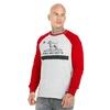 Koszulka z długim rękawem Pit Bull Garment Washed Raglan California '21 - Szara/Czerwona