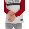 Koszulka z długim rękawem Pit Bull Garment Washed Raglan California '21 - Szara/Czerwona