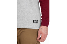 Koszulka z długim rękawem Pit Bull Garment Washed Raglan California '21 - Szara/Bordowa