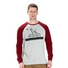Koszulka z długim rękawem Pit Bull Garment Washed Raglan California '21 - Szara/Bordowa