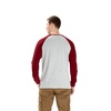 Koszulka z długim rękawem Pit Bull Garment Washed Raglan California '21 - Szara/Bordowa