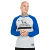 Koszulka z długim rękawem Pit Bull Garment Washed Raglan California '21 - Szara/Niebieska