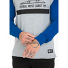 Koszulka z długim rękawem Pit Bull Garment Washed Raglan California '21 - Szara/Niebieska