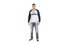 Koszulka z długim rękawem Pit Bull Garment Washed Raglan California '21 - Szara/Granatowa