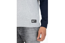 Koszulka z długim rękawem Pit Bull Garment Washed Raglan California '21 - Szara/Granatowa