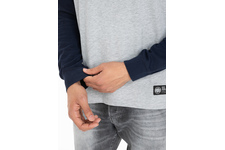 Koszulka z długim rękawem Pit Bull Garment Washed Raglan California '21 - Szara/Granatowa