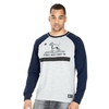 Koszulka z długim rękawem Pit Bull Garment Washed Raglan California '21 - Szara/Granatowa