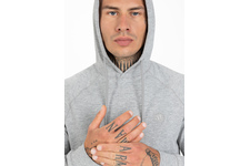 Longsleeve z kapturem Pit Bull Spandex Small Logo '21 - Szary