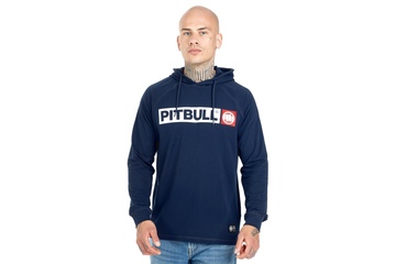 Longsleeve z kapturem Pit Bull Spandex Hilltop '21 - Granatowy