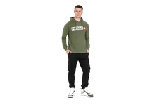 Longsleeve z kapturem Pit Bull Spandex Hilltop '21 - Oliwkowy