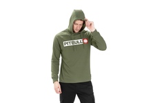 Longsleeve z kapturem Pit Bull Spandex Hilltop '21 - Oliwkowy