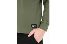 Longsleeve z kapturem Pit Bull Spandex Hilltop '21 - Oliwkowy