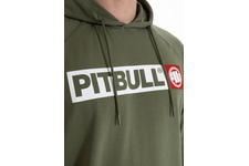 Longsleeve z kapturem Pit Bull Spandex Hilltop '21 - Oliwkowy