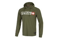 Longsleeve z kapturem Pit Bull Spandex Hilltop '21 - Oliwkowy