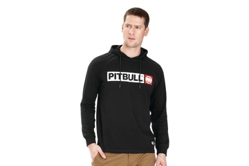 Longsleeve z kapturem Pit Bull Spandex Hilltop '21 - Czarny
