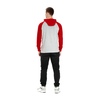 Longsleeve z kapturem Pit Bull Garment Washed Raglan Small Logo '21 - Szary/Czerwony