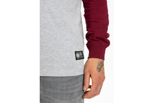 Longsleeve z kapturem Pit Bull Garment Washed Raglan Small Logo '21 - Szary/Bordowy