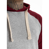 Longsleeve z kapturem Pit Bull Garment Washed Raglan Small Logo '21 - Szary/Bordowy